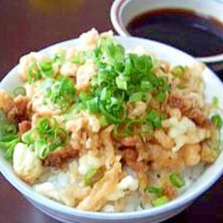 秘密の恥メシ。天かす丼